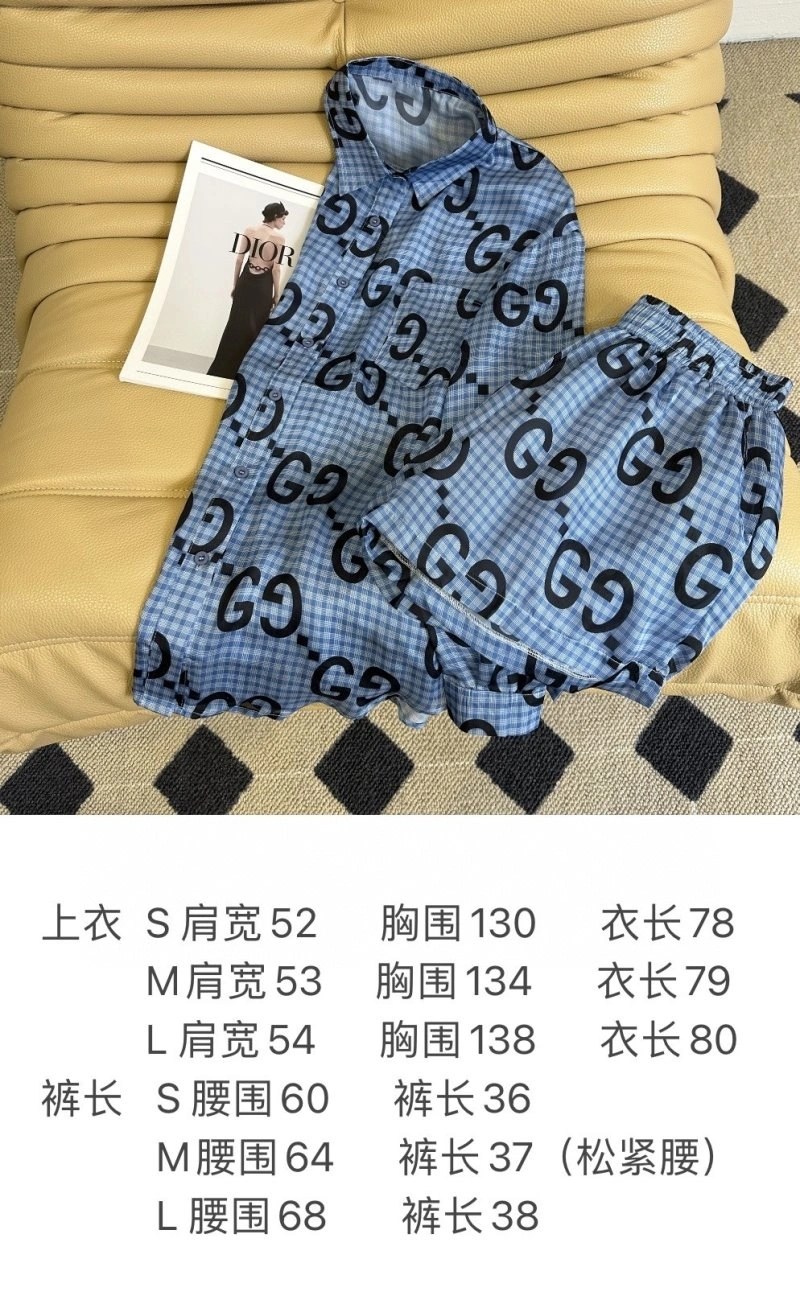 Gucci Long Suits Breathable 124664