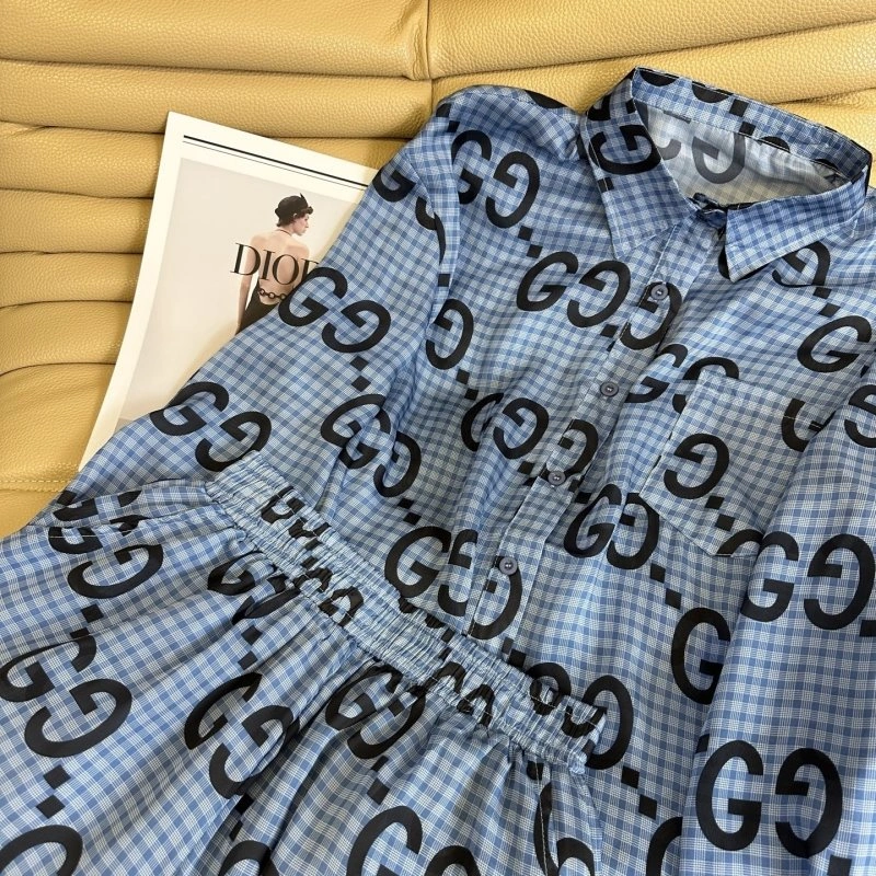 Gucci Long Suits Breathable 124664