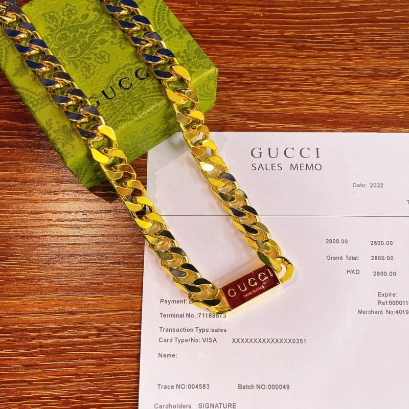 Gucci Necklaces SmoothTexture 244026