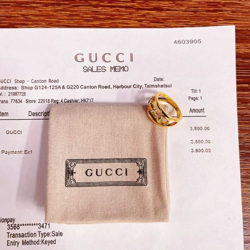 SmoothTexture Gucci Rings 244201