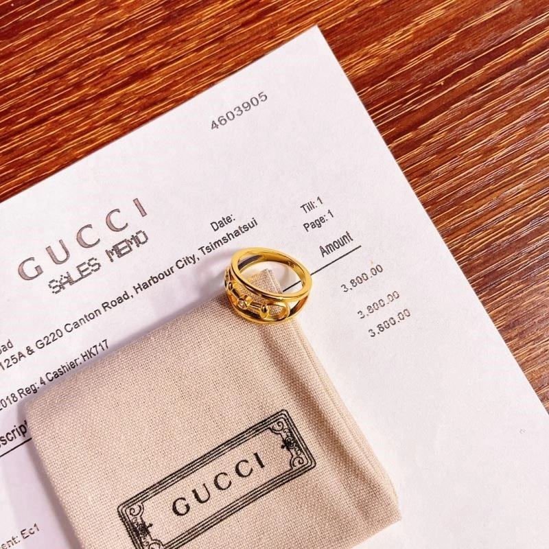 SmoothTexture Gucci Rings 244201