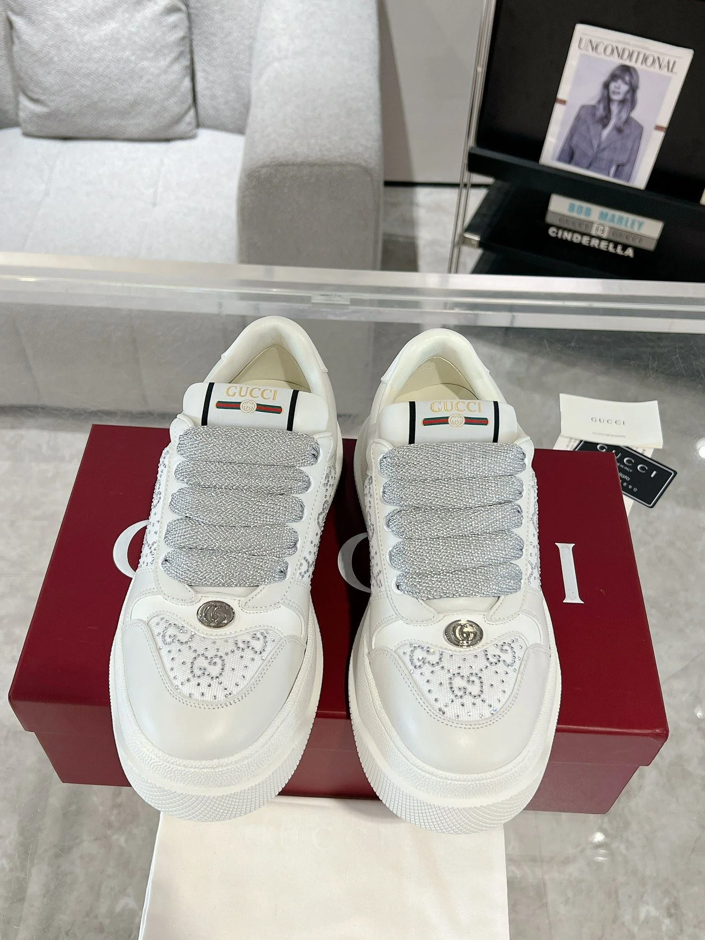 MoistureWicking Gucci Screener Shoes 24341