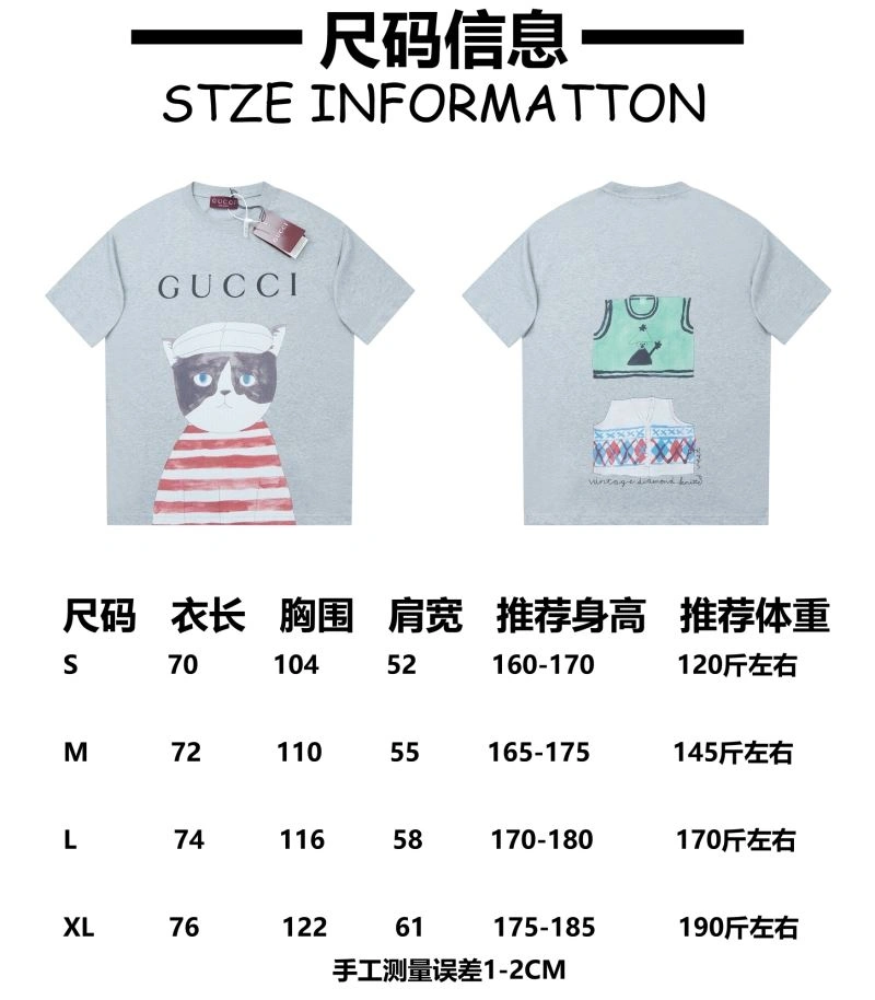 SmoothTexture Gucci T-Shirts 128434