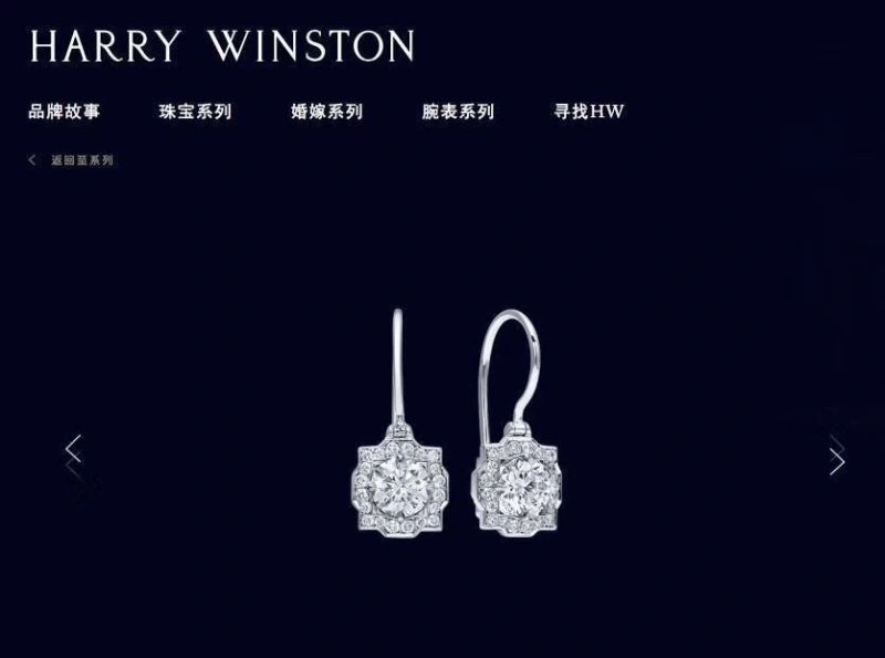 Harry Winston Earrings ZipUp 212941