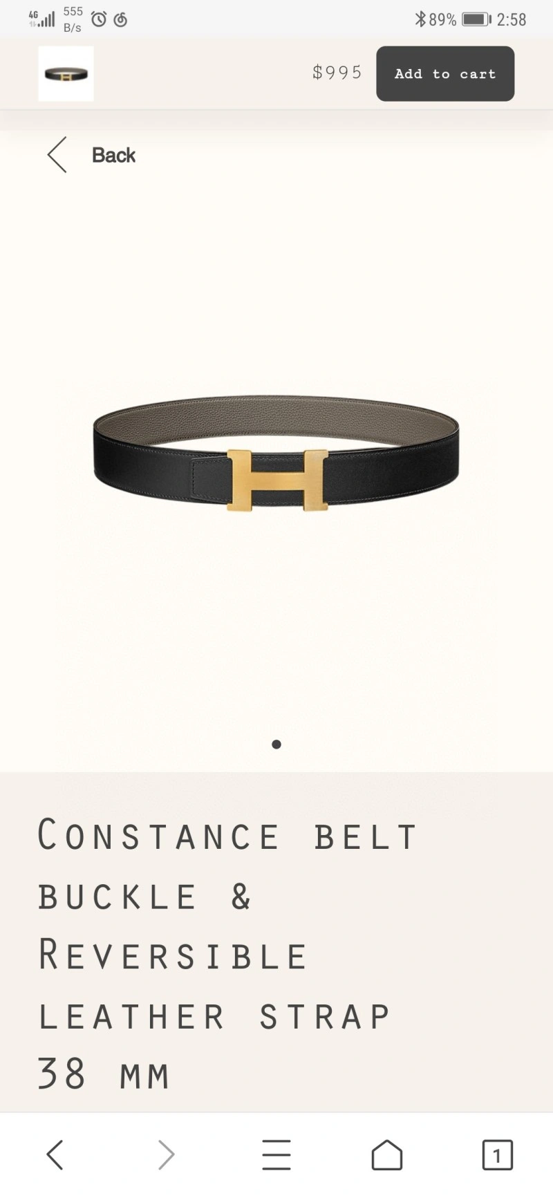HighPerformance Hermes Belts 294731
