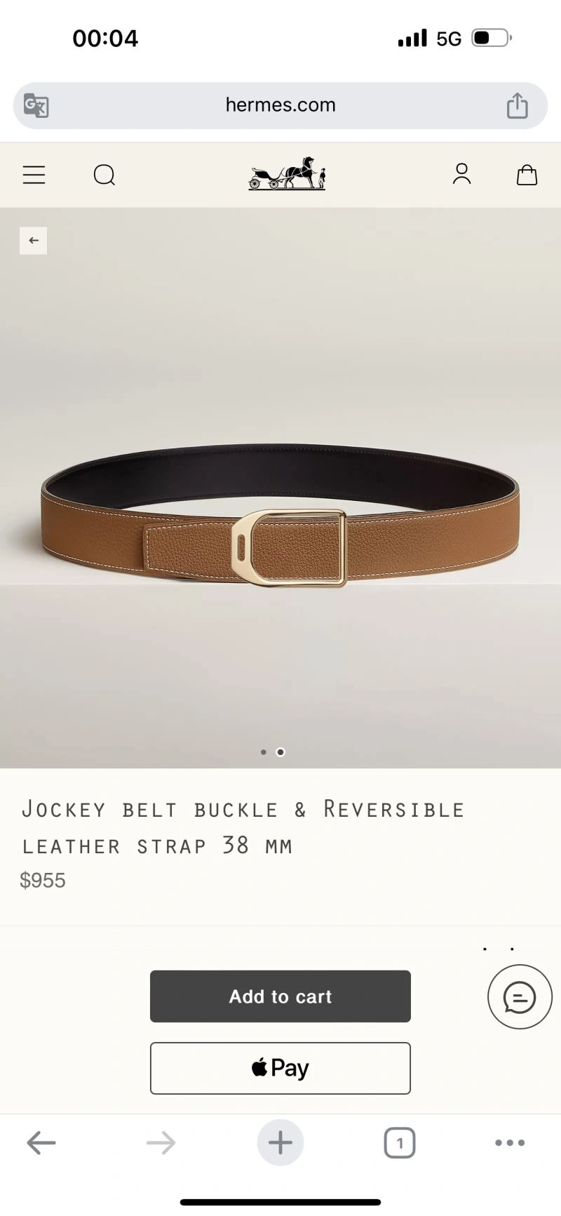 Bold Hermes Belts 296590
