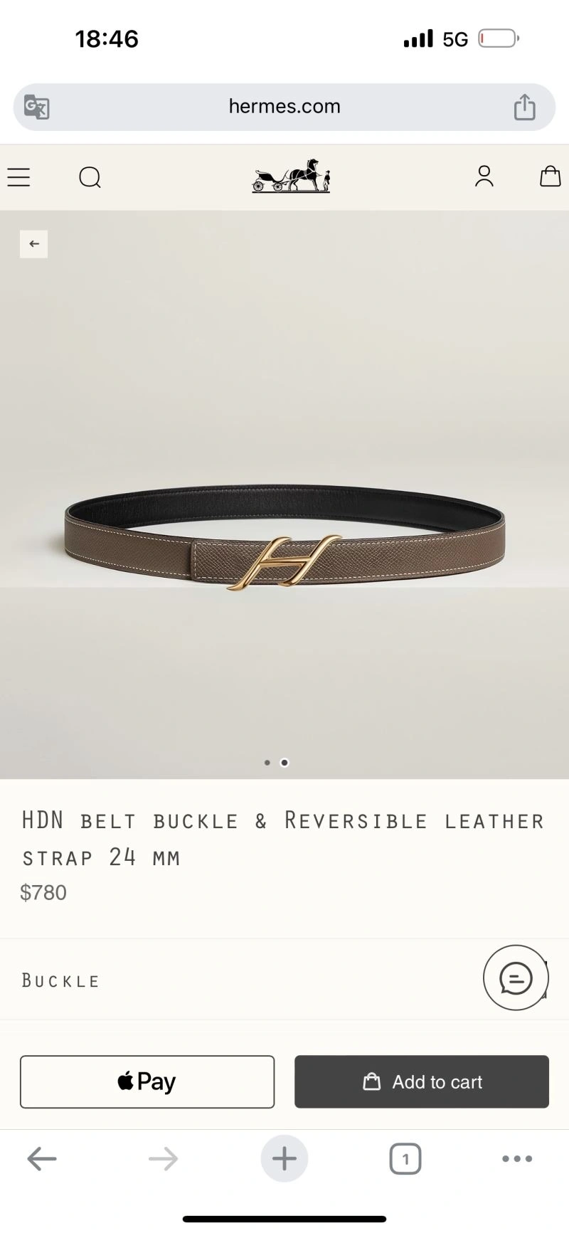 Hermes Belts Unisex 296403