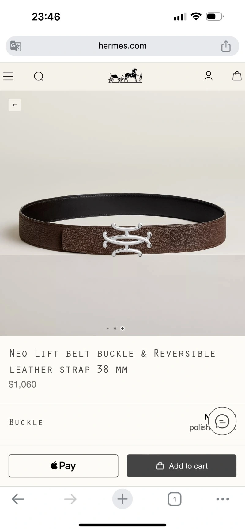 Hermes Belts Snug 294016