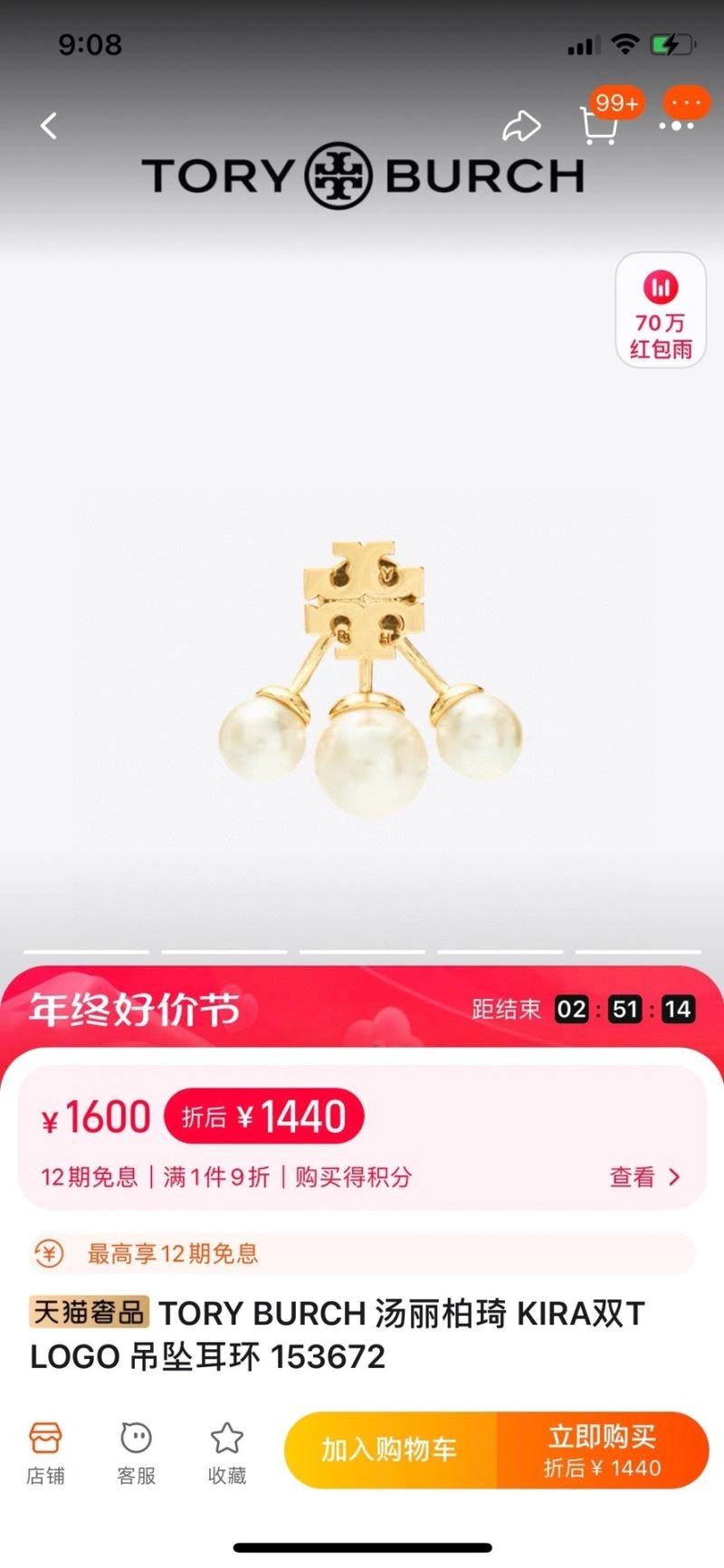 Elegant Hermes Earrings 247402