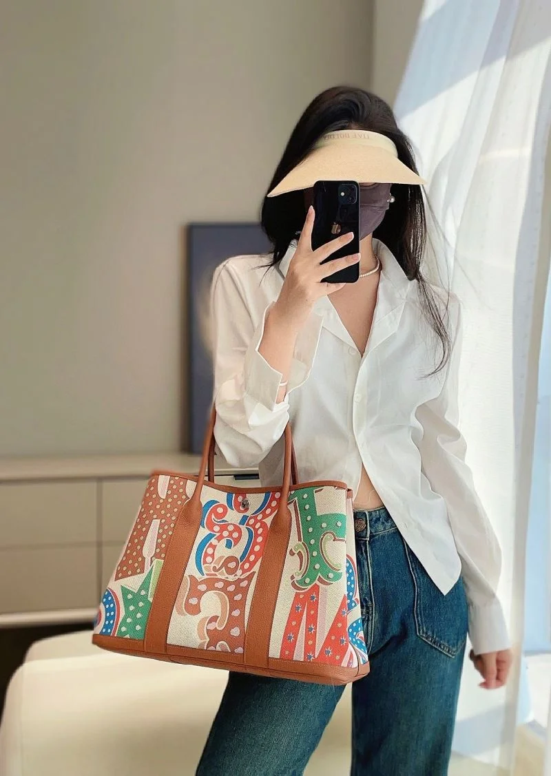 Hermes Garden Party Bags Breathable 48855
