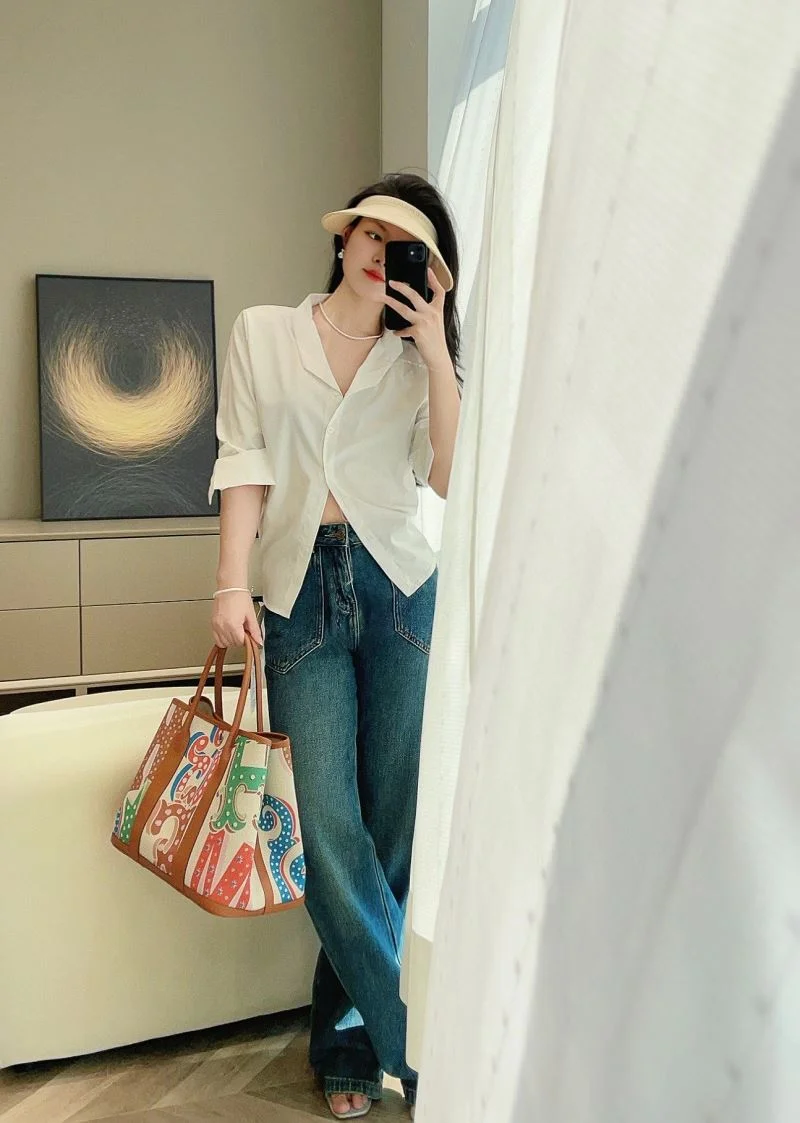 Hermes Garden Party Bags Breathable 48855