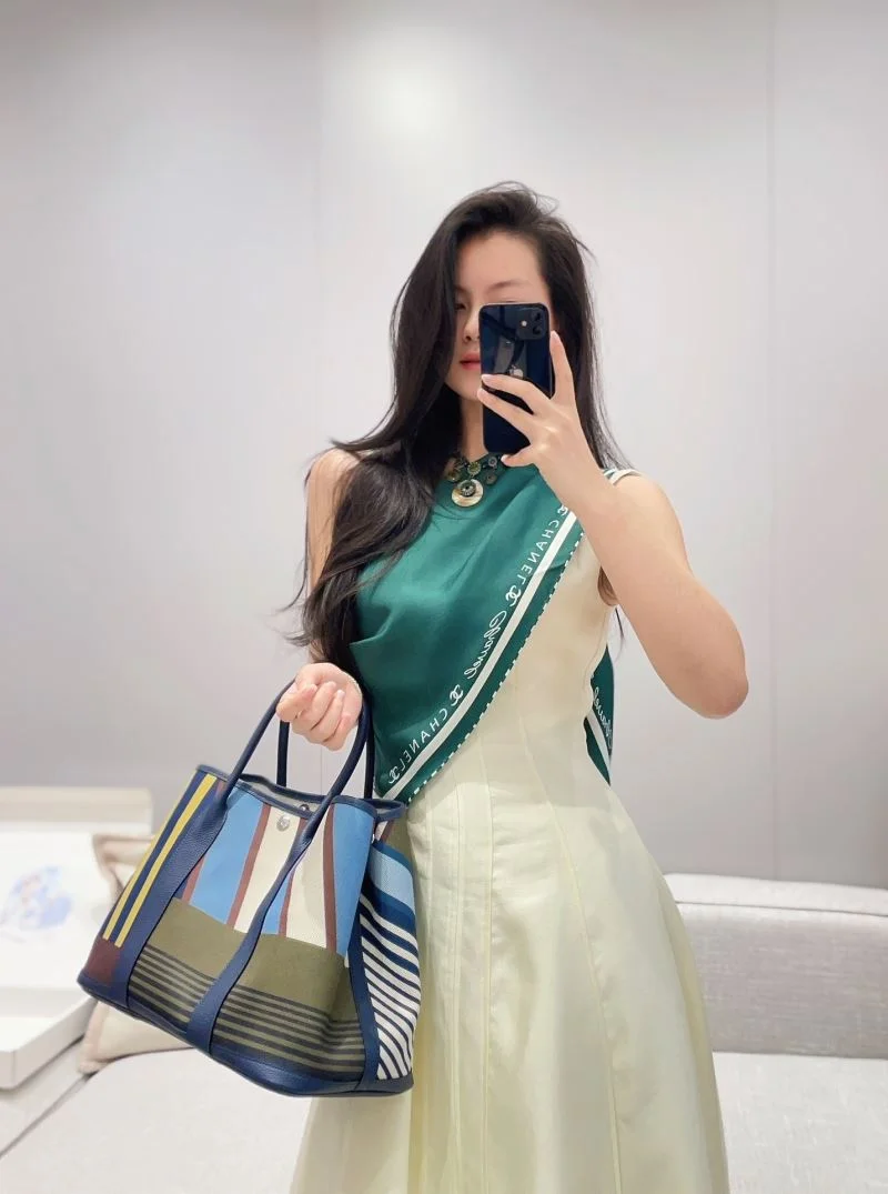 Colorful Hermes Garden Party Bags 48197