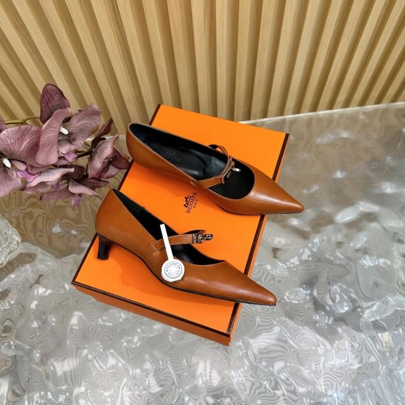 Hermes Heeled Shoes Breathable 27335
