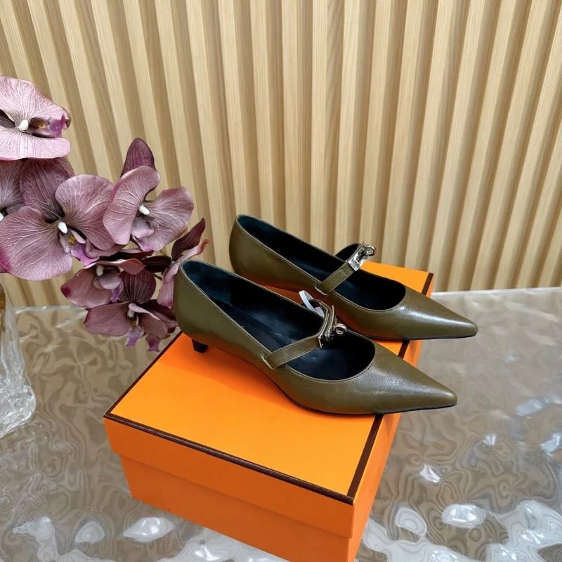 Hermes Heeled Shoes Unique 27347