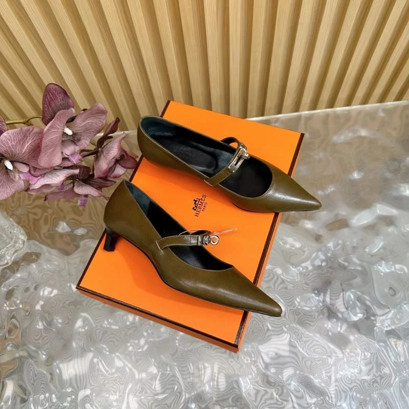 Hermes Heeled Shoes Unique 27347