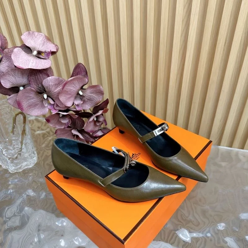 Hermes Heeled Shoes Unique 27347