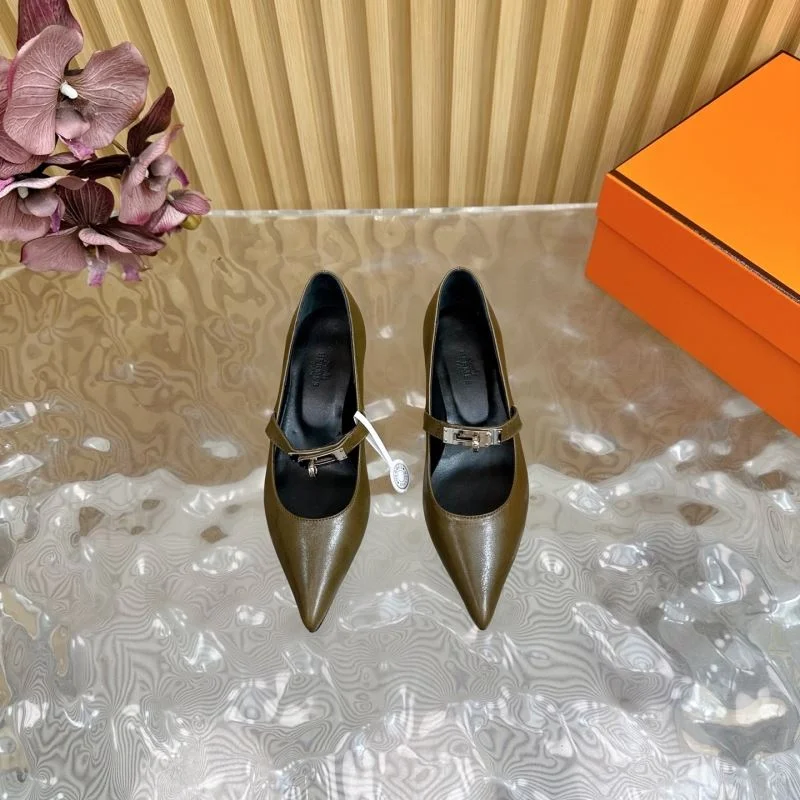 Hermes Heeled Shoes Unique 27347