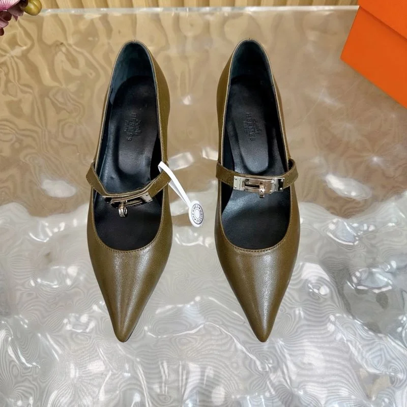 Hermes Heeled Shoes Unique 27347