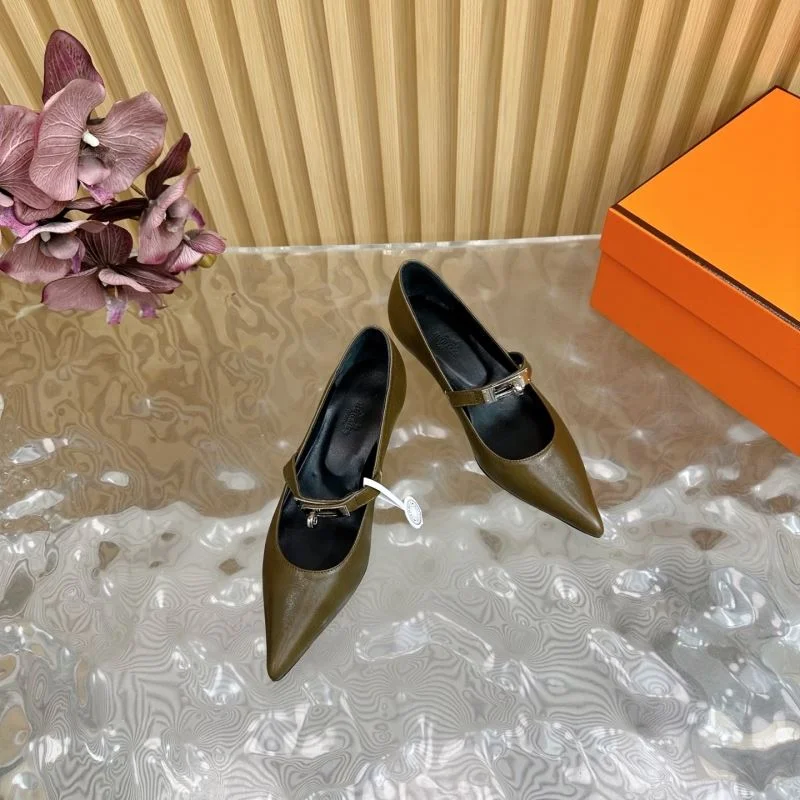 Hermes Heeled Shoes Unique 27347
