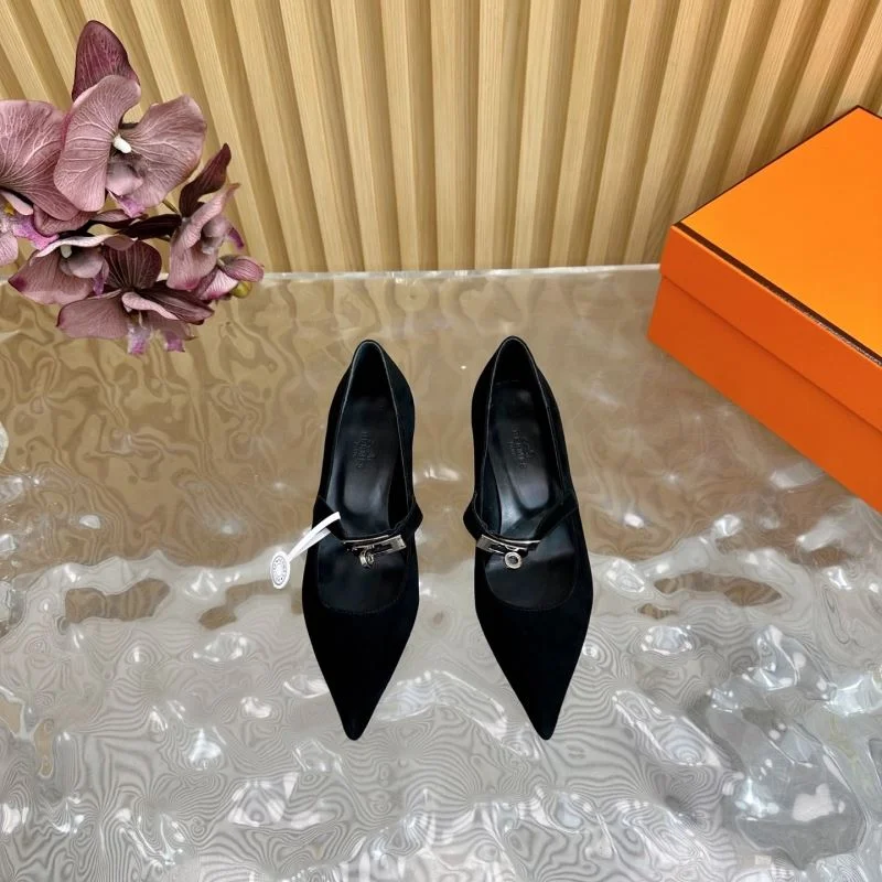 Hermes Heeled Shoes HighQuality 27348