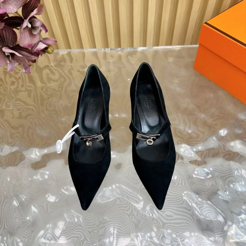 Hermes Heeled Shoes HighQuality 27348