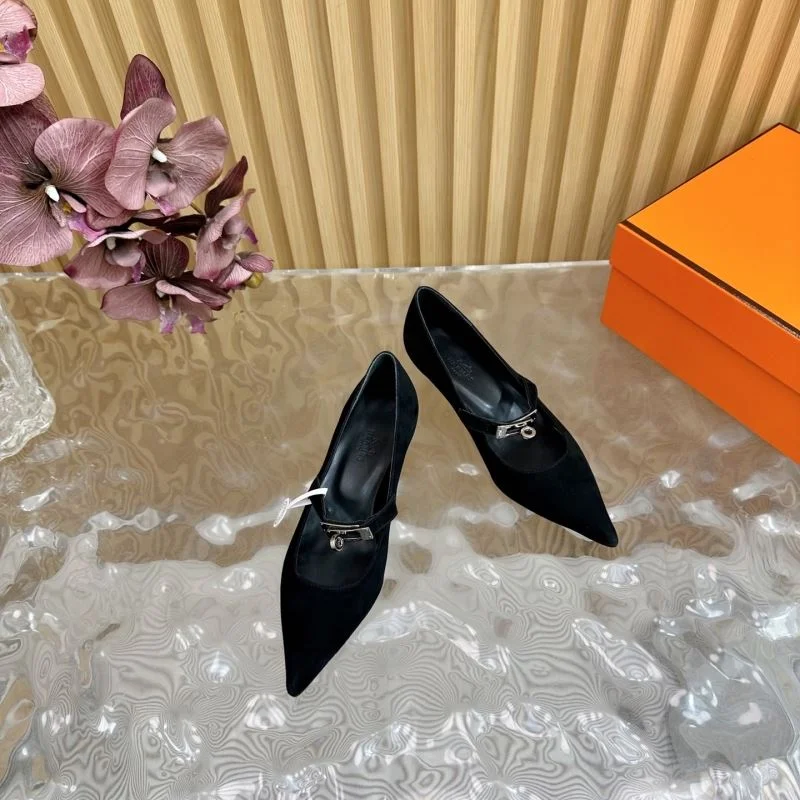 Hermes Heeled Shoes HighQuality 27348