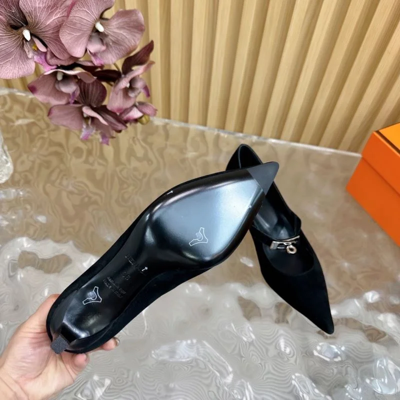 Hermes Heeled Shoes HighQuality 27348