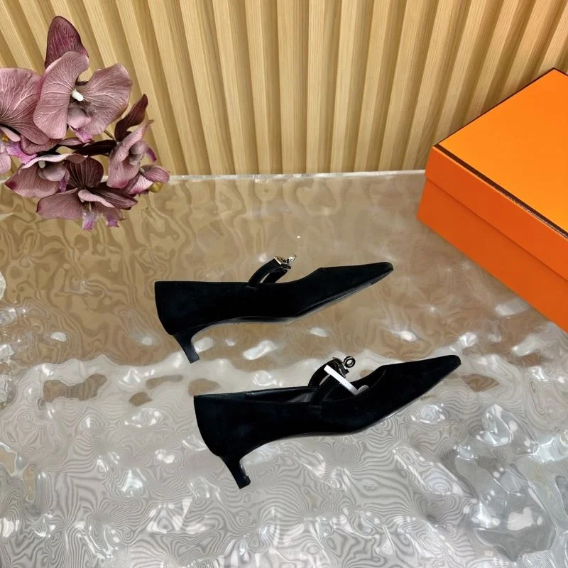 Hermes Heeled Shoes HighQuality 27348