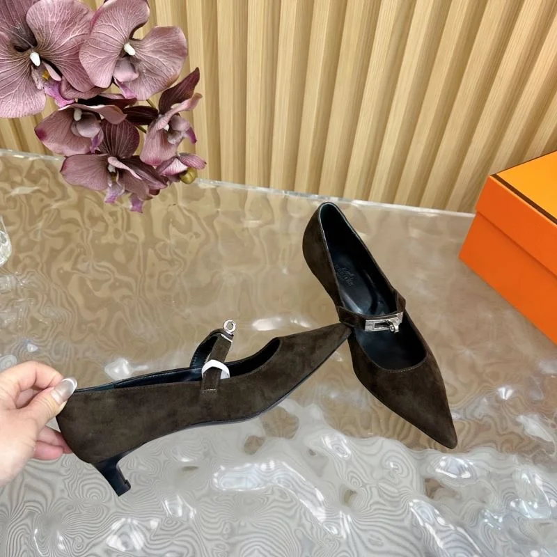 Hermes Heeled Shoes Trendy 27336