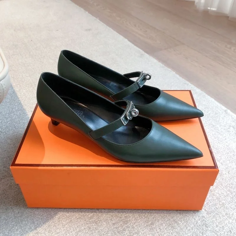 Chic Hermes Heeled Shoes 27334