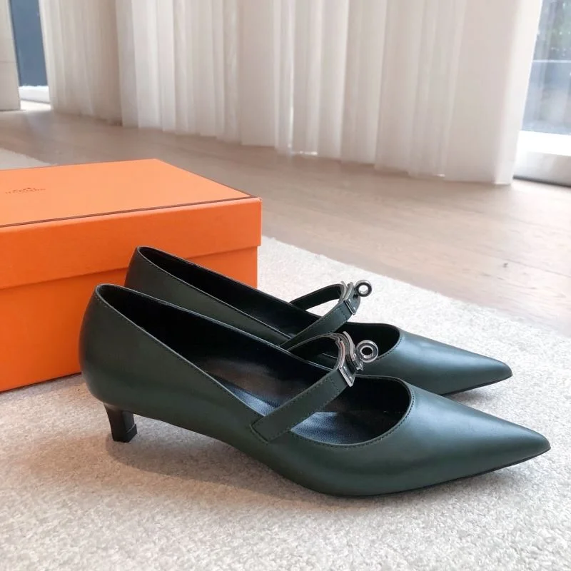 Chic Hermes Heeled Shoes 27334