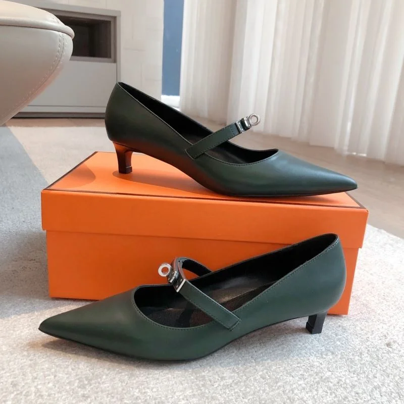 Chic Hermes Heeled Shoes 27334