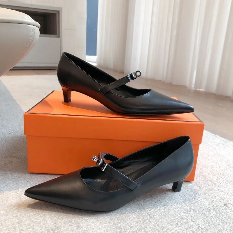 Chic Hermes Heeled Shoes 27339