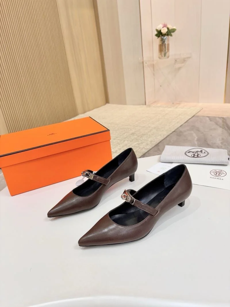 Hermes Heeled Shoes Durable 26695