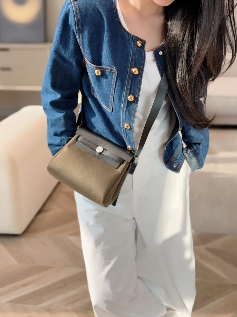 Hermes Herbag Bags WaterResistant 48142