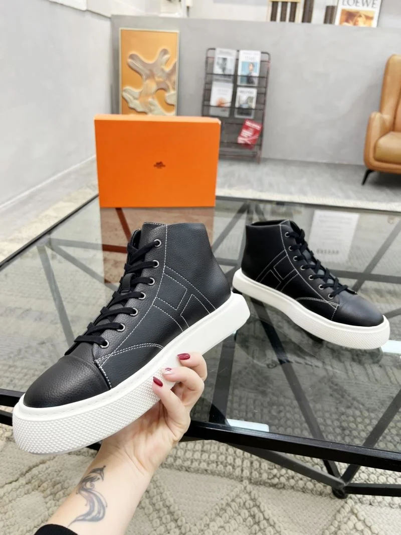 Hermes High Shoes Trendy 26298