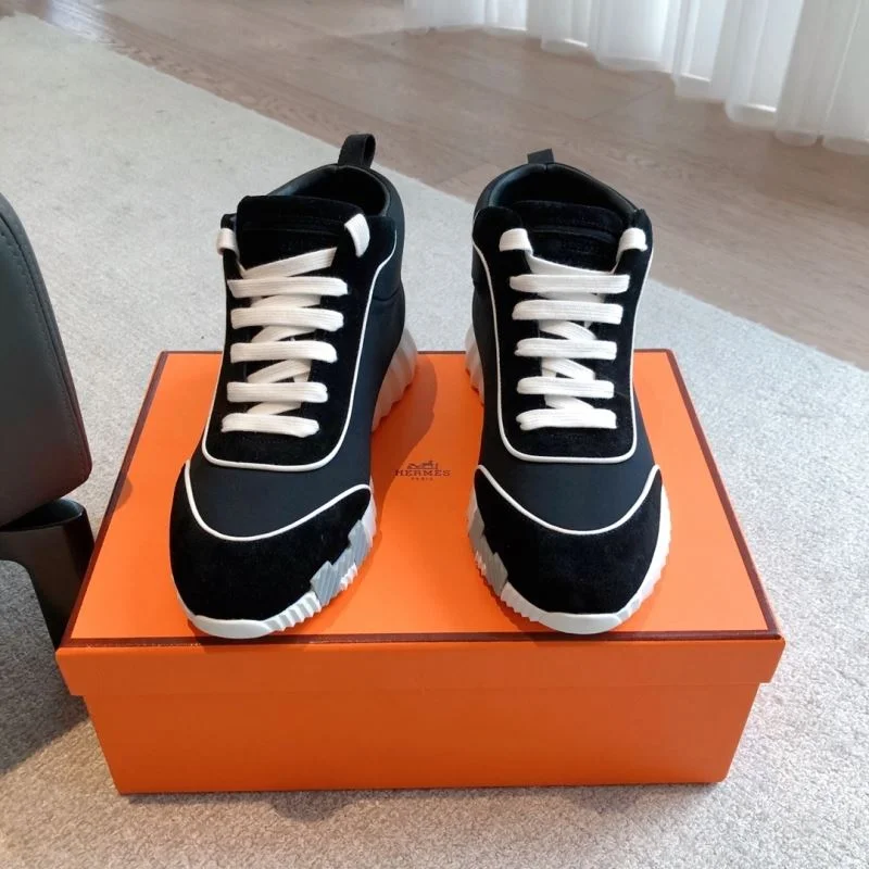 Bright Hermes High Shoes 27329