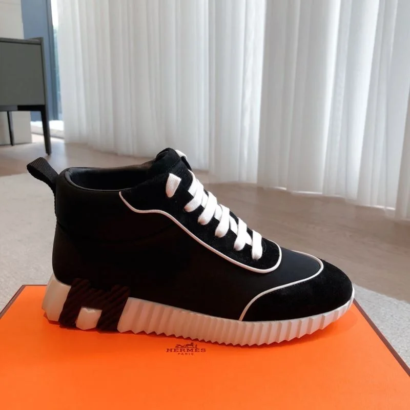 Bright Hermes High Shoes 27329