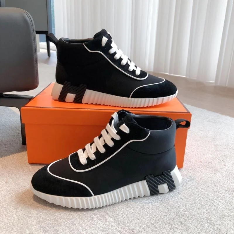 Bright Hermes High Shoes 27329
