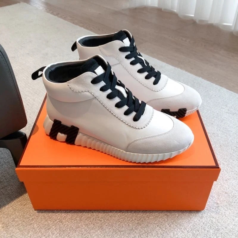 Bright Hermes High Shoes 27307