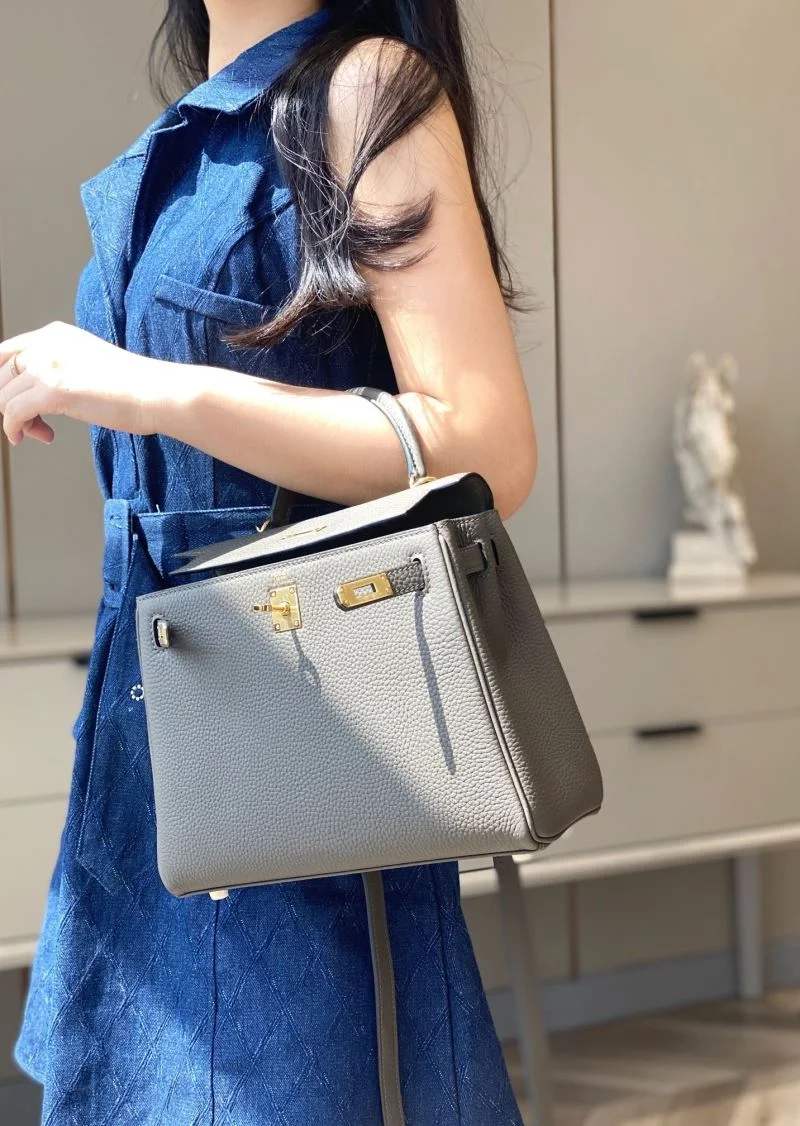 Unisex Hermes Kelly Bags 48798