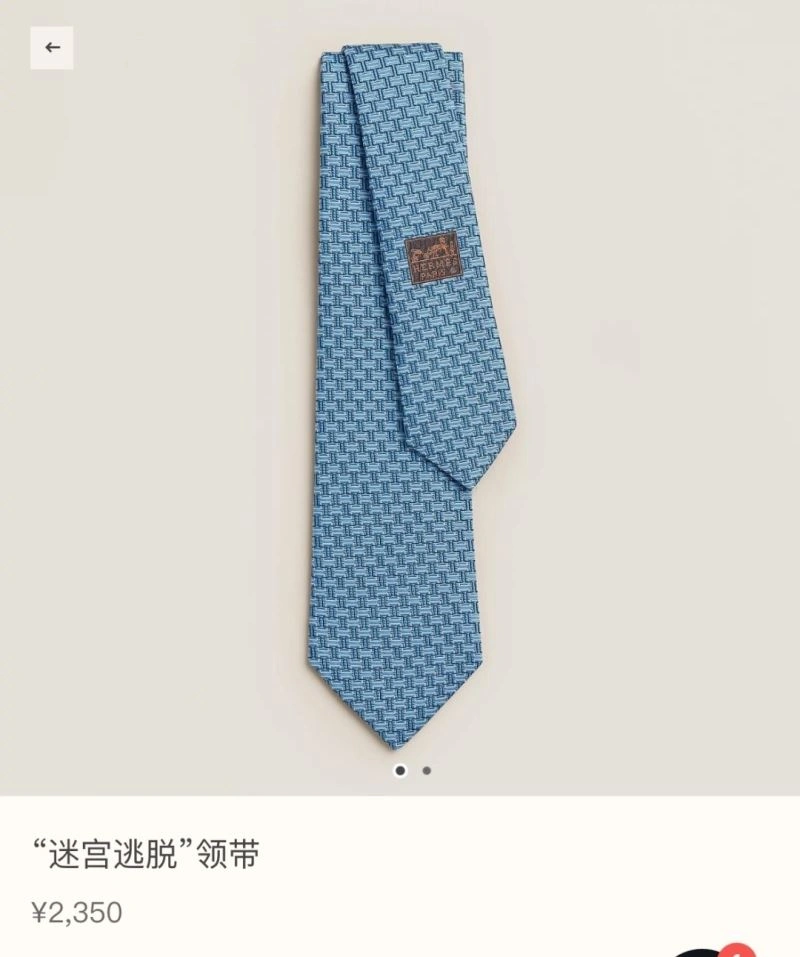 Thermal Hermes Neckties 268662