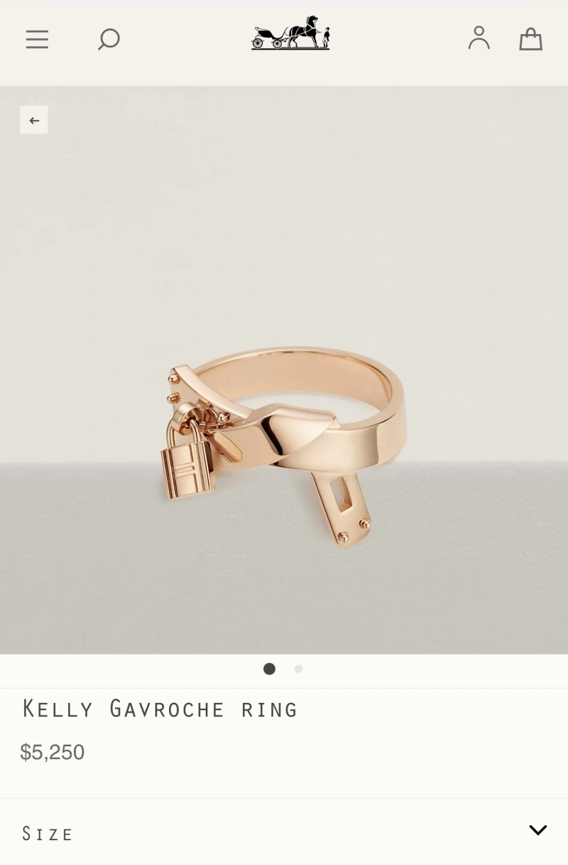 Chic Hermes Rings 246753