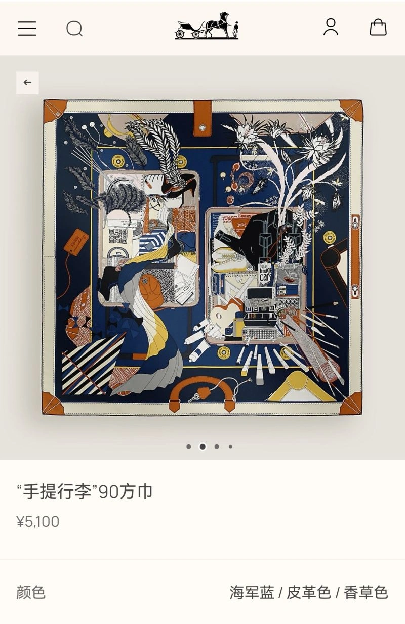 Colorful Hermes Scarf 271652