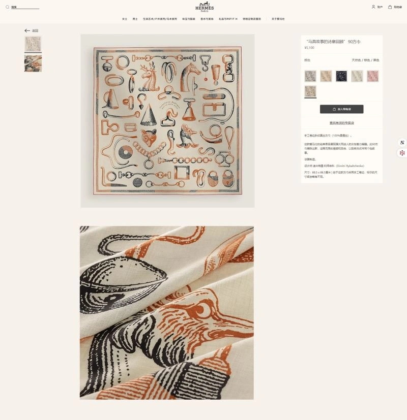 Hermes Scarf EyeCatching 271638