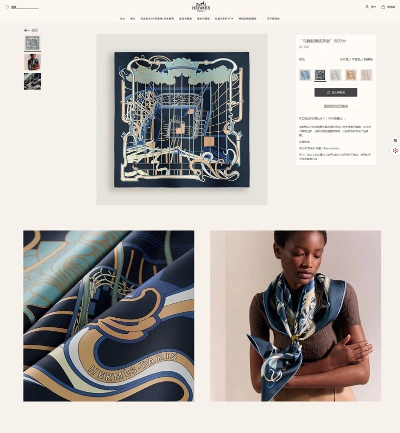 EyeCatching Hermes Scarf 271643