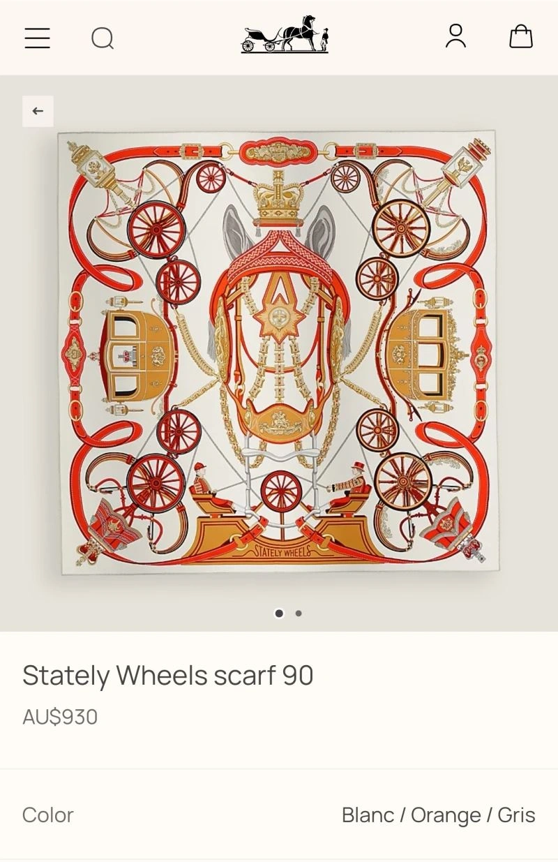 WrinkleFree Hermes Scarf 271615