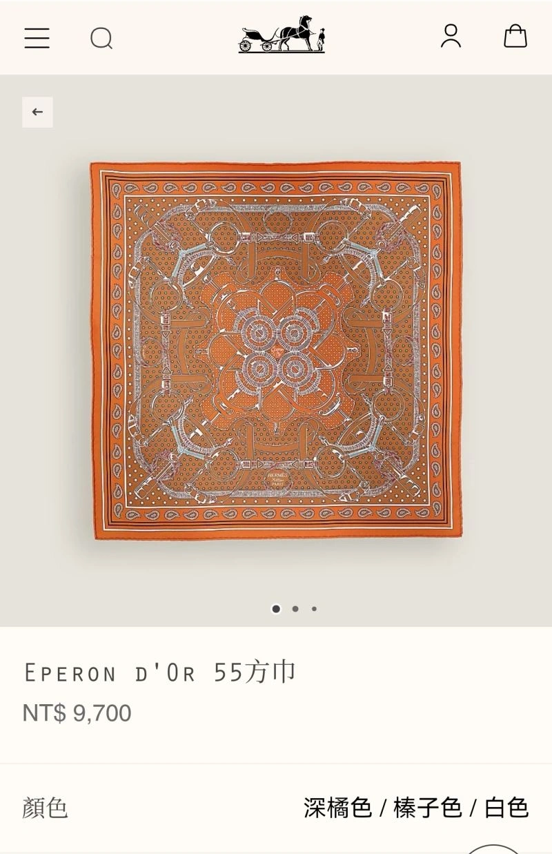 Bright Hermes Scarf 271595