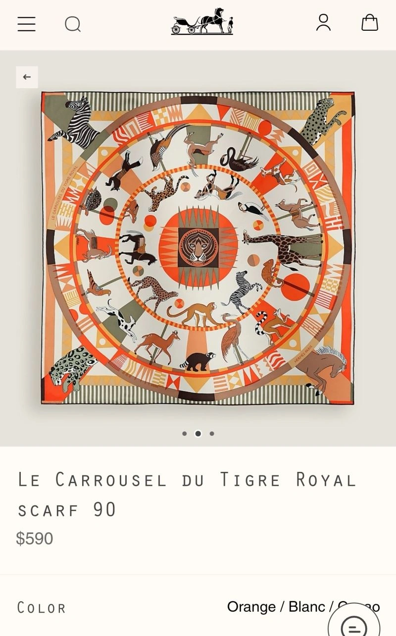 Hermes Scarf Tailored 271606