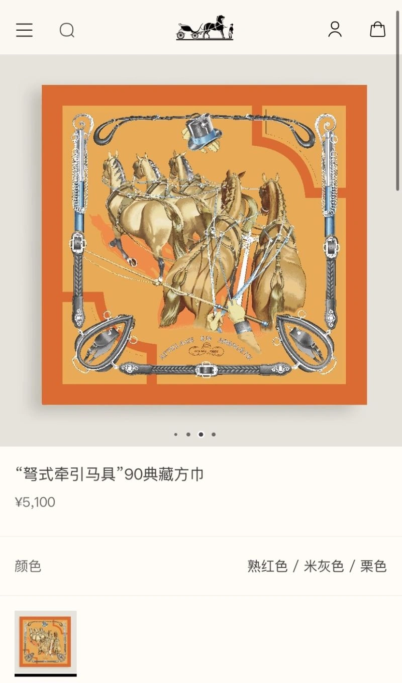 Hermes Scarf MoistureWicking 271524